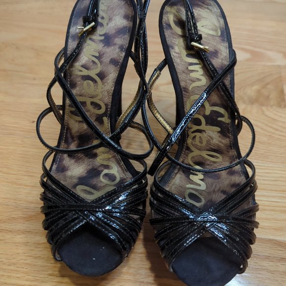 Sam Edelman Tillie Black Platform Sandals 6.5 - Picture 3 of 10